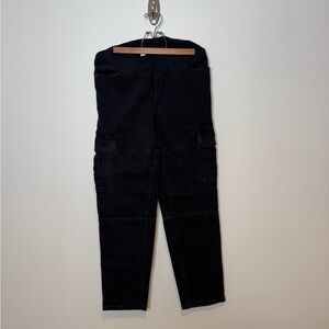 Maternity Black Cargo Pants